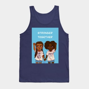 Stonger Together - Black and brown unity piece Tank Top